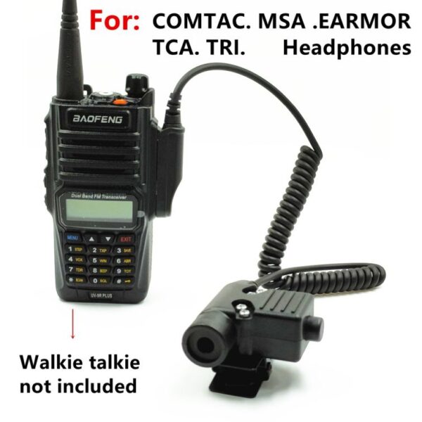 Z Tactical Headset U-94/A U94 PTT for Baofeng UV-XR A-58 A58 UV9R UV-9R Plus GT-3WP UV-5S BF-9700 Walkie Talkie