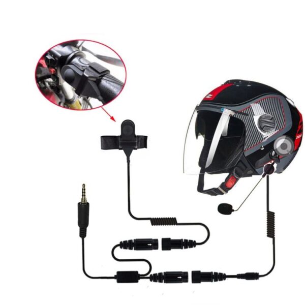 Yaesu Motorcycle Helmet Headset Microphone for Vertex VX-6R VX-7R Radio