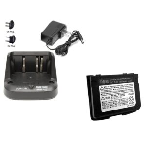 CD-15 CD-15A Dock Charger with FNB-58Li FNB-80Li 7.4V 1500mAh Li-ion Battery for Yaesu VX-5R VX-6R VX-7R VX-5E VX-7E VXA-710 Radio
