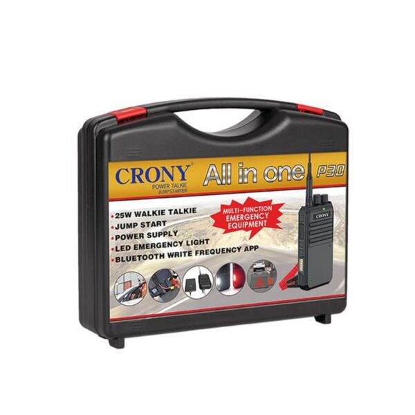 Crony P30 25W High Power Portable Walkie Talkie with Car Jump Start LED Emergency Light
