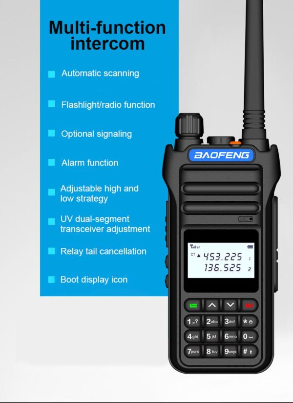 Baofeng BF-8000D 10W High Power UHF VHF Dual Band Walkie Talkie - Image 4