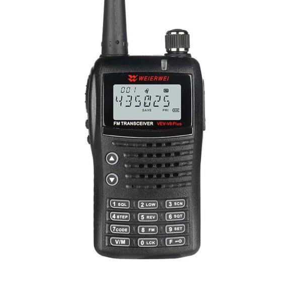 WEIERWEI VEV-V8 Plus Portable UHF Walkie Talkie FM Radio VOX DTMF Radio - Image 5