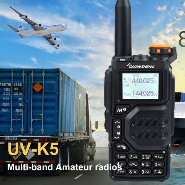 Quansheng UV-K5 Walkie Talkie 50-600MHz Air Band DTMF Scrambler Wireless Frequency Copy NOAA FM Radio - Image 4