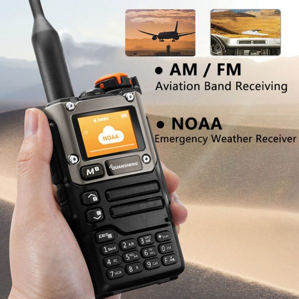 Quansheng UV-K6 Walkie Talkie Handheld Transceiver VHF UHF Radio AM FM Radio - Image 3