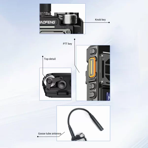 Baofeng UV-25L Military Walkie Talkie Long Range Tactical Radio Tri-Band Copy Frequency BF-UV25L High Powerful Handheld Type-C Outdoor Two Way Radio - Image 5