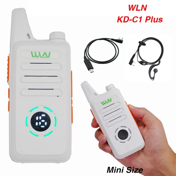 WLN KD-C1 Plus UHF 400-470MHz MINI Handheld Fm Transceiver KD-C1plus Two Way Radio Ham Communicator Walkie Talkie