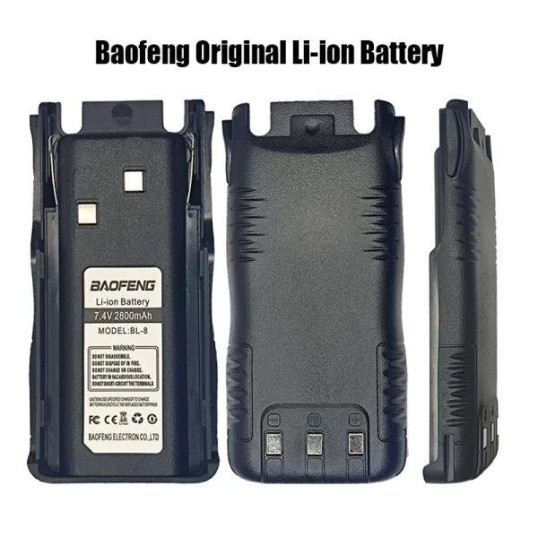BAOFENG GT-5 Battery Li-ion 7.4V 2800mAh For GT-5 GT-5TP Two Way Radios - Image 2