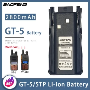 BAOFENG GT-5 Battery Li-ion 7.4V 2800mAh For GT-5 GT-5TP Two Way Radios