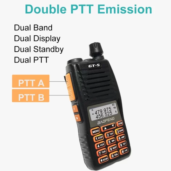 BAOFENG Newest Version GT-5 V2 10W 30KM Max Long Range Updated UV82 Handheld Radio - Image 5