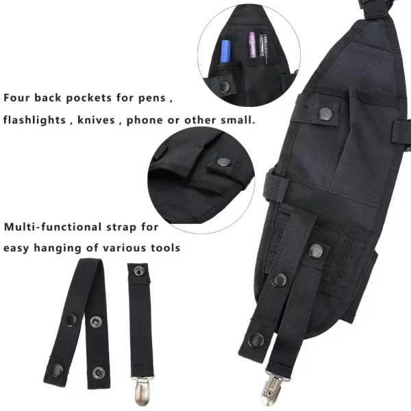 Functional Carry Case Pouch Chest Bag Double Shoulder Chest for TYT Baofeng BF-888S UV-5R UV-13 UV-9R PRO Walkie Talkie Radio - Image 2