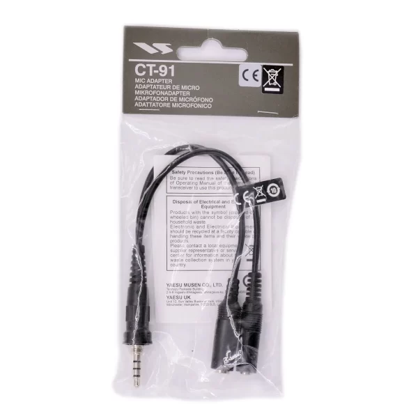 Yaesu Vertex Standard Horizon CT-91 Speaker Microphone Adapter for VX6R FT270R VXA710 HX600 CMP460A CT91 Mic Plug Cable - Image 2