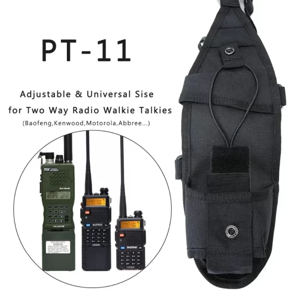 Functional Carry Case Pouch Chest Bag Double Shoulder Chest for TYT Baofeng BF-888S UV-5R UV-13 UV-9R PRO Walkie Talkie Radio - Image 3