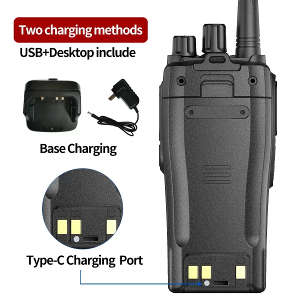 Baofeng BF-1909 12W UHF 400-470mhz FM Professional 2 ways Radio Type C Handheld Transmitter Upgrade BF888S UV5R Etc - Image 2