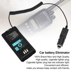 KNB-31A Car Charger Battery Eliminator Adapter Fit For Kenwood TK2180 TK3180 TK5210 TK5310 series  Walkie Talkie Accessories