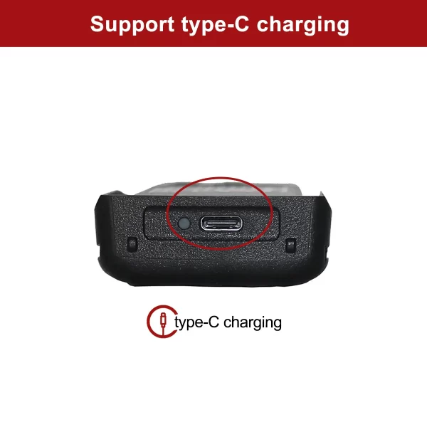Wouxun KG-UV9D Plus Replacement Battery Type-C Charging 7.4V 3200mAh High Capacity Battery for KG-UV9D KG-UV2Q/KG-UV9DMate Walkie Talkie - Image 3