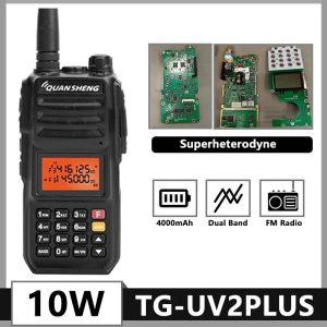 Quansheng TG-UV2 Plus 10W 4000mah VHF/UHF Dual Band Two Way Radio