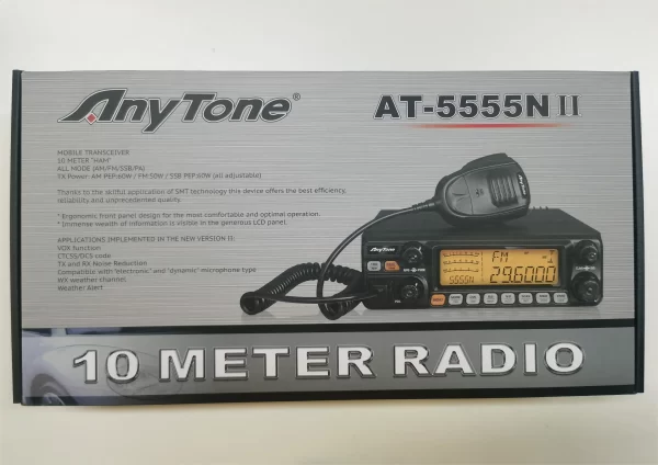 AnyTone AT-5555N II 28.000-29.700MHz 10 Meter Radio 40 Channel Car Transceiver AM/FM/SSB/LSB/USB Mode 10 Meter Radio - Image 5