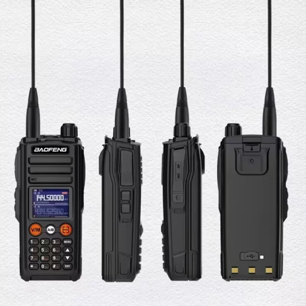BAOFENG UV-27L Handheld Walkie Talkie Tri-Band 999CH NOAA Type-C Charging - Image 2
