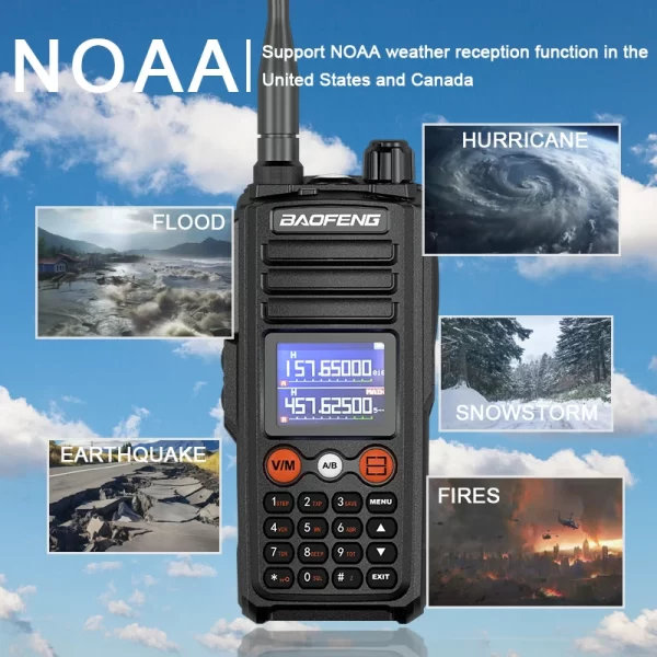 Baofeng UV-27 Pro Max Updated 13.5W Tri-band Walkie Talkie 999CH Wirless Copy Frequency NOAA Ham Two way Radio - Image 5