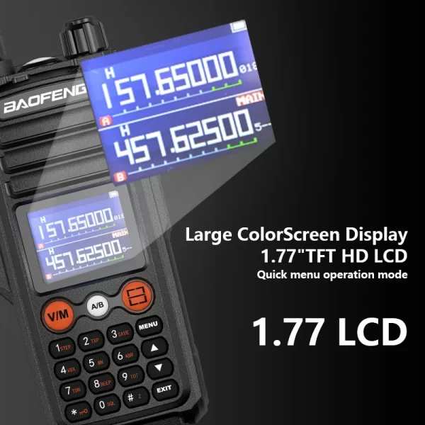 Baofeng UV-27 Pro Max Updated 13.5W Tri-band Walkie Talkie 999CH Wirless Copy Frequency NOAA Ham Two way Radio - Image 3