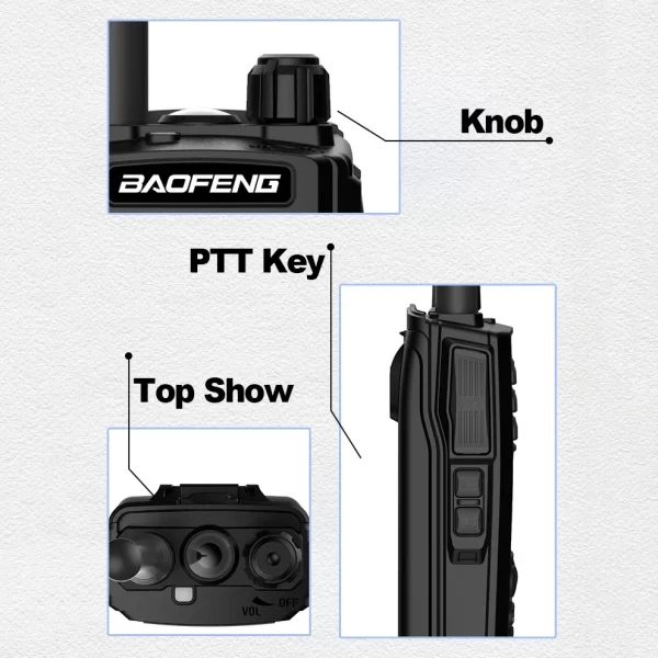BAOFENG UV-27L Handheld Walkie Talkie Tri-Band 999CH NOAA Type-C Charging - Image 6