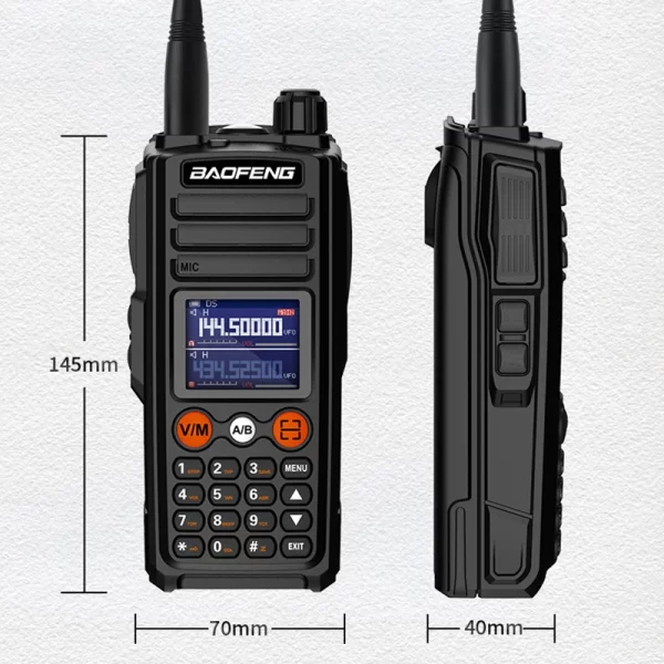 BAOFENG UV-27L Handheld Walkie Talkie Tri-Band 999CH NOAA Type-C Charging - Image 5