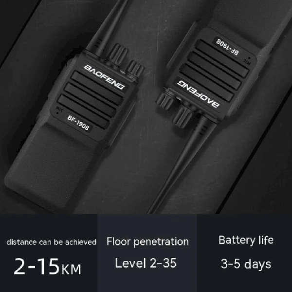 Baofeng BF 1908 Portable 8W 2km-15km Professional 2 ways Radios - Image 6
