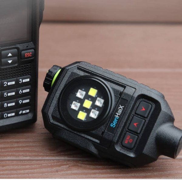 Ham Radios Senhaix No.1 BT Wireless Microphone Speaker Dual PTT Burst Light SOS Type-c Charging