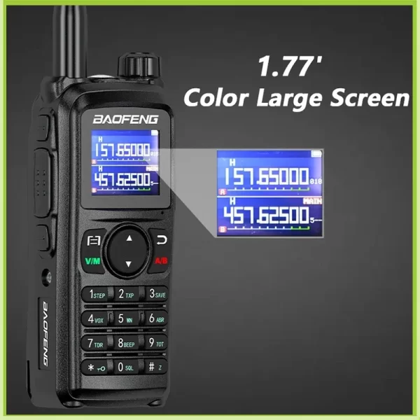 UV-28 Pro Max Baofeng UV 28 Tri Band 5-10km 10W  USB C Charging NOAA 999CH UV-28L Long Range FM Ham Radio - Image 3