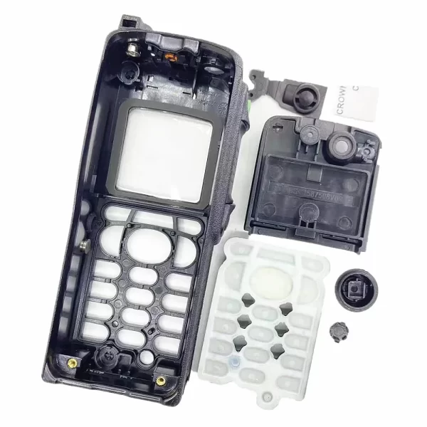 Motorola MTP850 Radio Front Cover Case W/ Back Clip Dust Cover Digital Number Rubber Knobs - Image 2