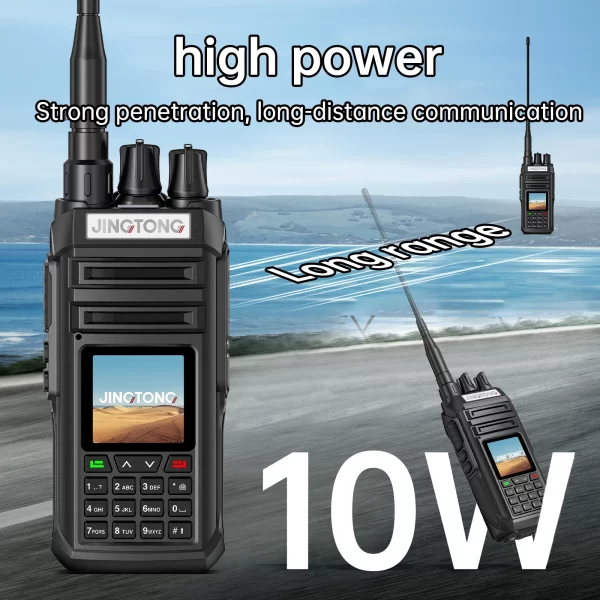 Jingtong JT-3988 Multi Band Walkie Talkie 10W Air Band Radio NOAA Wireless Frequency Tyep-C - Image 3