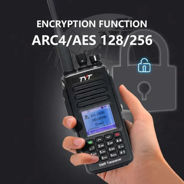 2pcs TYT MD-UV390PLUS DMR Digital Walkie Talkie MD UV390 PLUS Waterproof Dual Band 5W 10W AES256 UV transceiver - Image 4