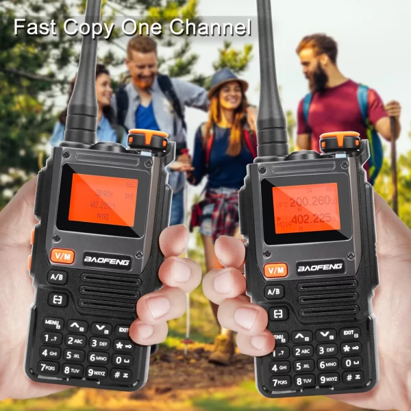 Baofeng UV-K61 Walkie Talkie AM FM Multi-band NoAA Noise Cancel Wireless Frequency Copy VOX FM Radio 2600mAh USB-C Battery with Headset - Image 5