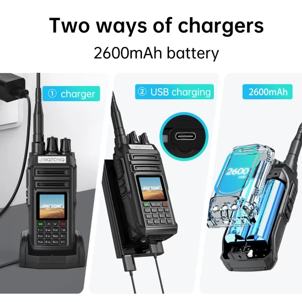 Jingtong JT-3988 Multi Band Walkie Talkie 10W Air Band Radio NOAA Wireless Frequency Tyep-C - Image 2