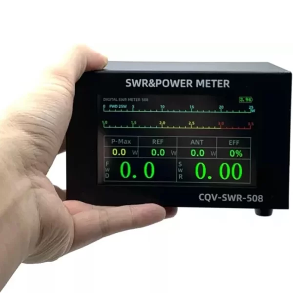 CQV-SWR-508 1.8-54MHz 200W SWR & Power Meter Digital PWR SWR Meter + 4.3" Touch LCD Auto Shut-off - Image 6