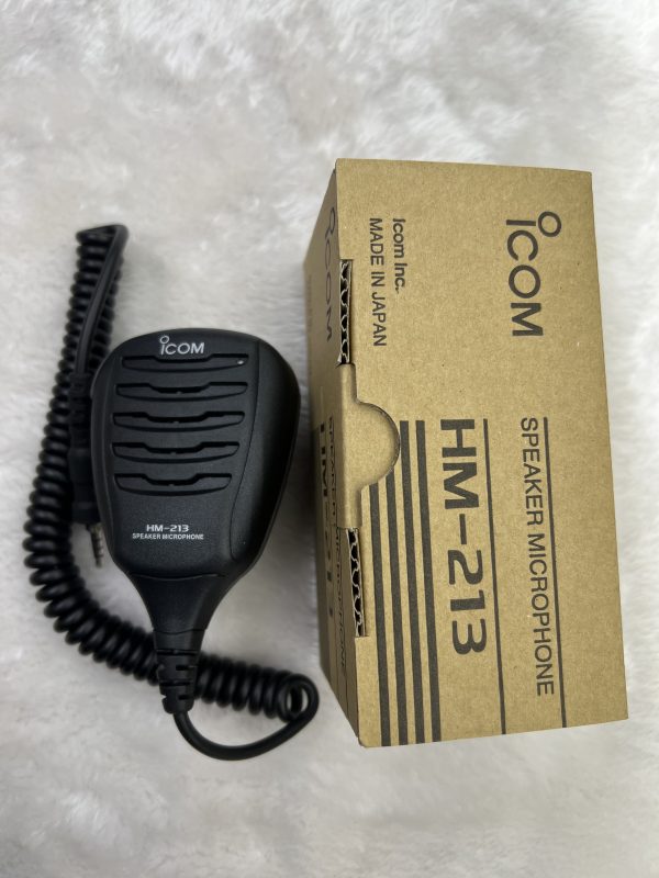 ICOM HM-213 Handheld PTT Mic Speaker Microphone  for IC-M25/IC-M37 Portable Radio