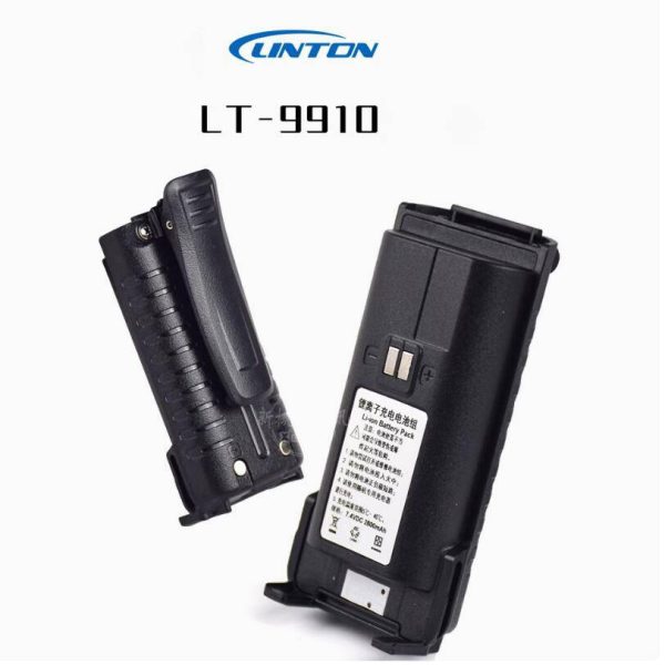 Original Linton LT-9910 LT-9900 LT-5900 two way radio battery 2800mAh Type-C charging with Belt clip