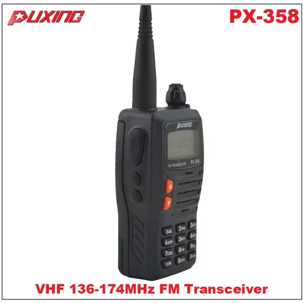 Free Shipping Puxing PX-358 VHF 136-174MHz Portable 2 ways Radio - Image 3