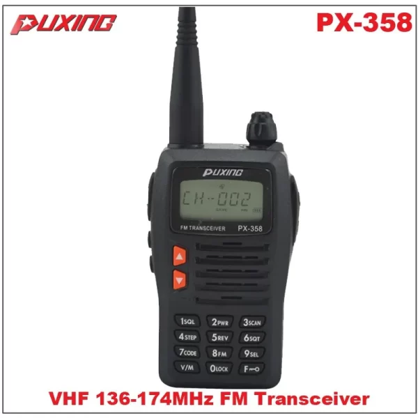 Free Shipping Puxing PX-358 VHF 136-174MHz Portable 2 ways Radio