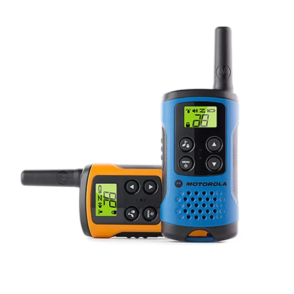 2pcs/pair Motorola TLKR-T40 Mini Walkie Talkie license free and includes key features such as LCD display, 8 channels and up to 4 km range - Image 3