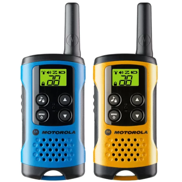 2pcs/pair Motorola TLKR-T40 Mini Walkie Talkie license free and includes key features such as LCD display, 8 channels and up to 4 km range - Image 2