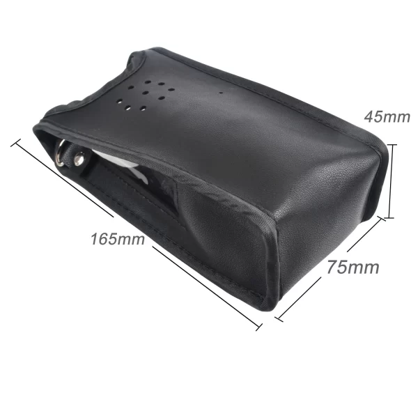 Handheld Walkie Talkie Leather Holster case Artificial Carry Pouch with Adjustable Strap for LEIXEN VV-25 NOTE 25W Ham Radio - Image 4