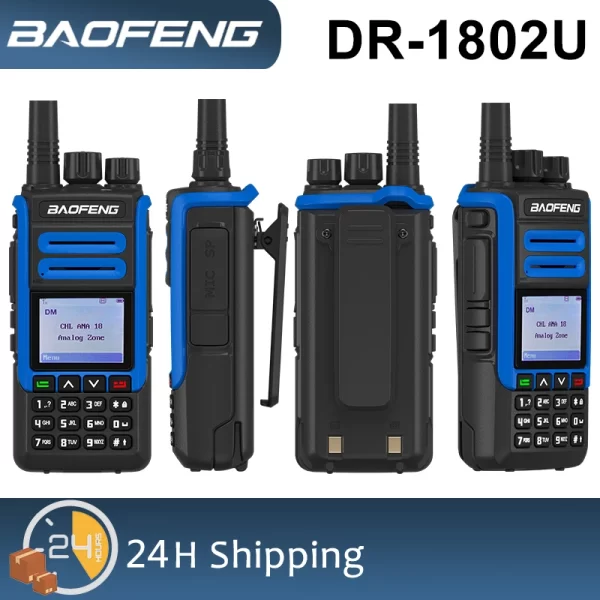 Baofeng DR-1802U Digital Walkie Talkie DMR AES256 Encryption 1024Channel UHF400-470MHz Single Band Digital Analog Long Range Radio - Image 2