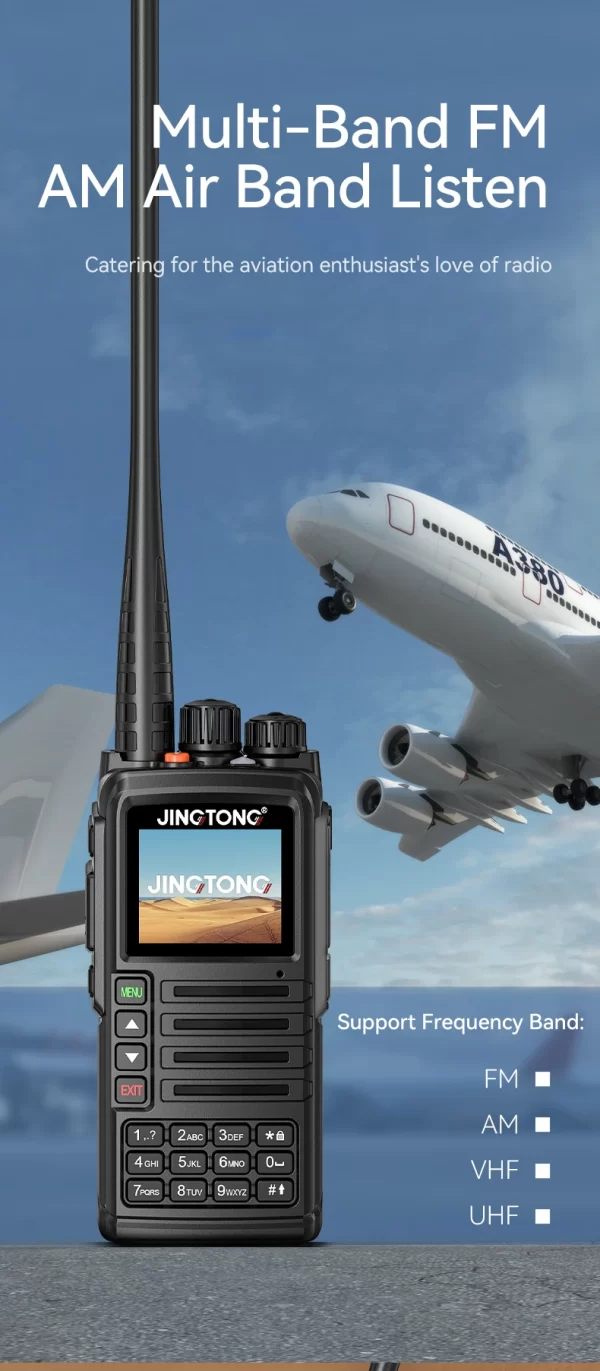 JINGTONG JT-7988 Multi Band FM AM for Off-Road Explore Freedom Self-driving Outdoor Amateur Walkie Talkie