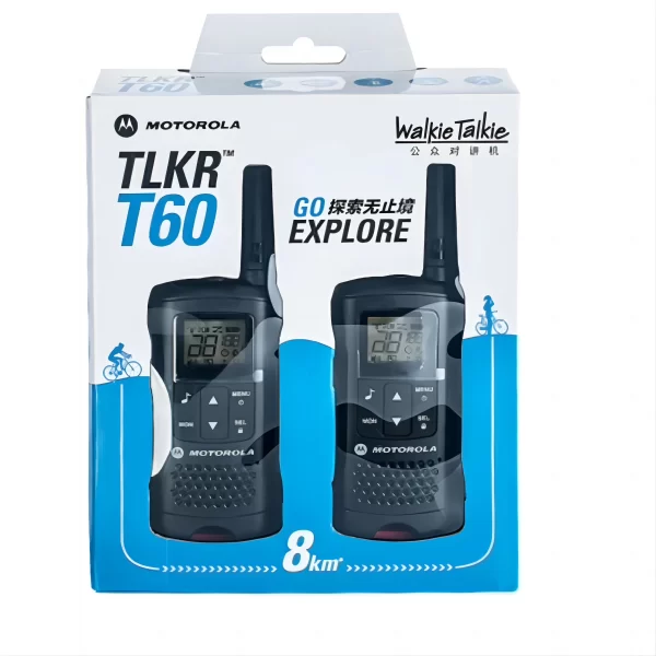 A pair Motorola TLKR T60 Portable Hotel Business Walkie Talkie License free - Image 3