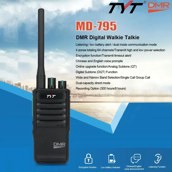 TYT MD-795 DMR Digital Handheld Radio - Image 2
