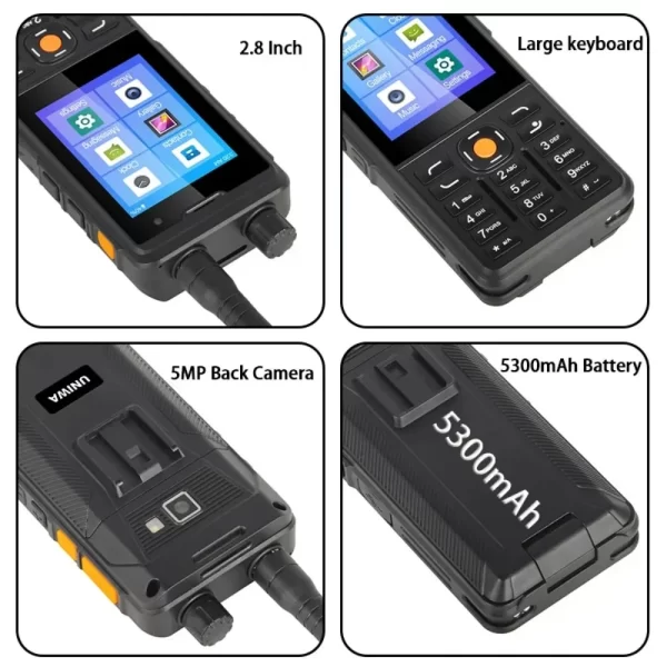 UNIWA P5 DMR Phone Zello POC Smartphone 4G LTE Digital Walkie Talkie UHF 400-480mhz - Image 5