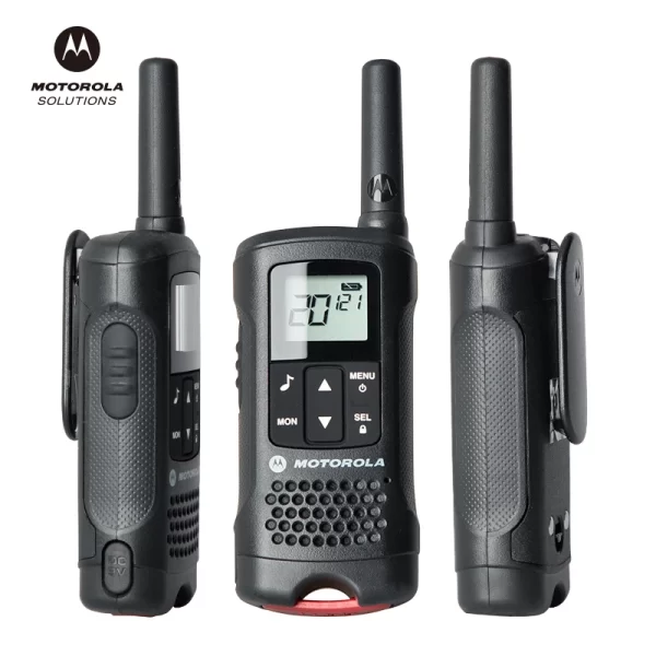 A pair Motorola TLKR T60 Portable Hotel Business Walkie Talkie License free - Image 4