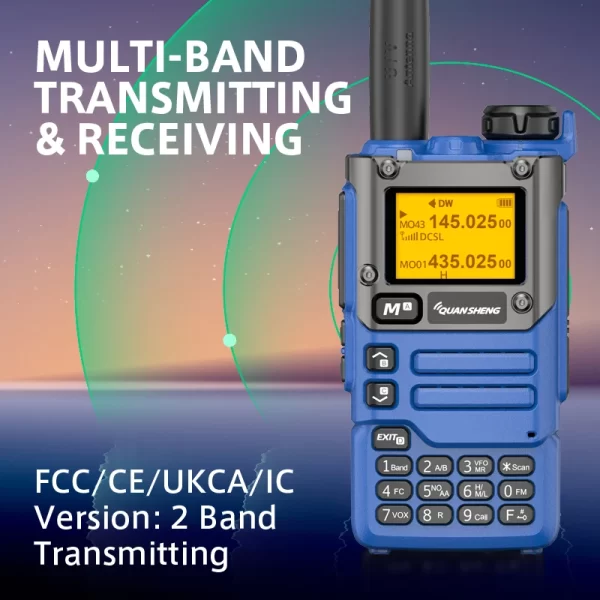 512KB Large Memory UV-K6 Amateur Radio Quansheng UV K5 (8) Multi Bands AM FM Wireless Set Long Range Receiver - Image 3
