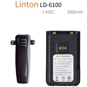 Linton LD-6100 Double PTT DMR Digital Dual Band Walkie Talkie Original Battery Belt Clips